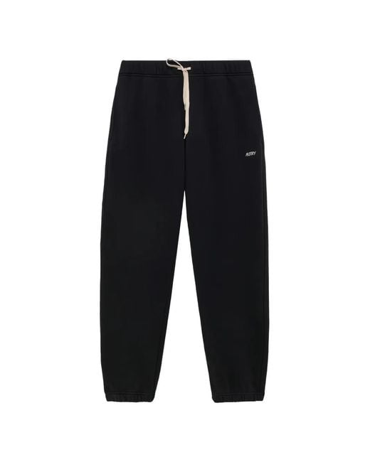 Autry Black Sweatpants With Embroidered Logo