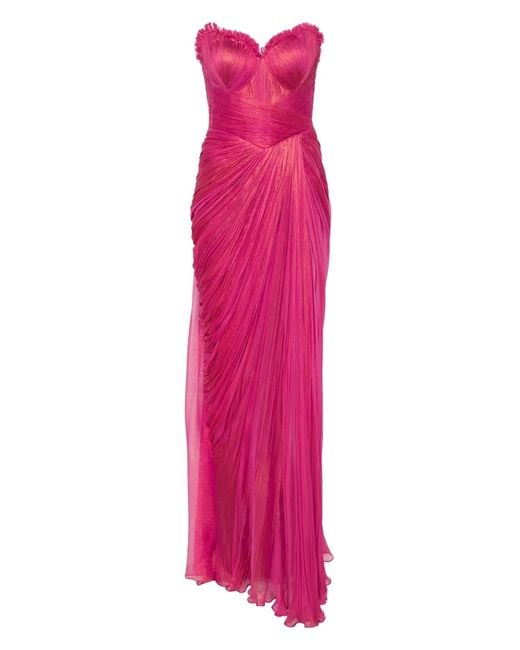 IRIS SERBAN Pink Ines Maxi Dress