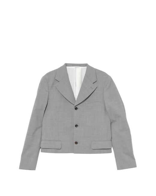 Comme des Garçons Gray Cropped Blazer for men