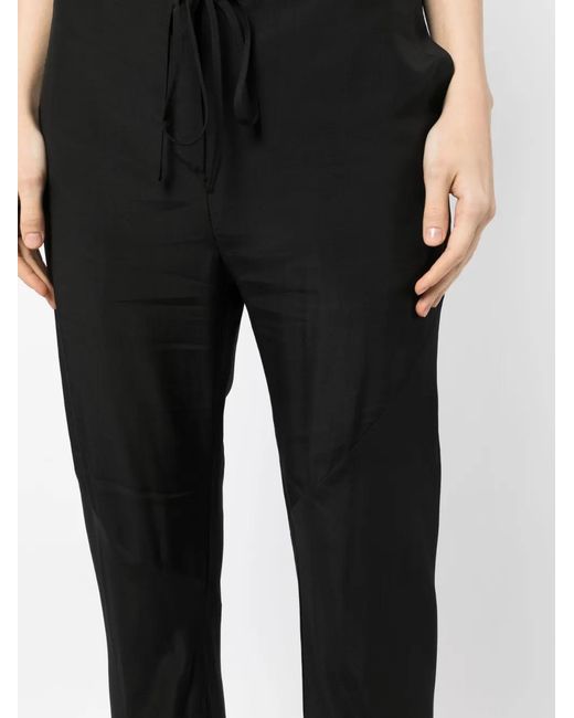 Low Classic Black Straight-Leg Trousers