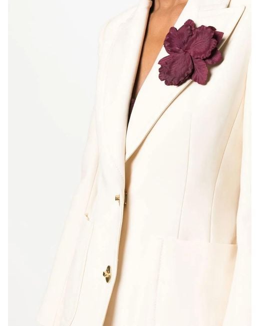 Zimmermann Natural Single-Breasted Blazer