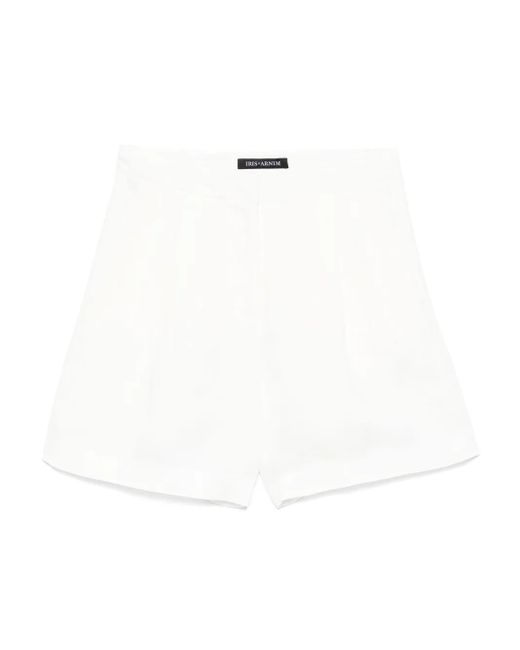 Iris Von Arnim リネン ショートパンツ White