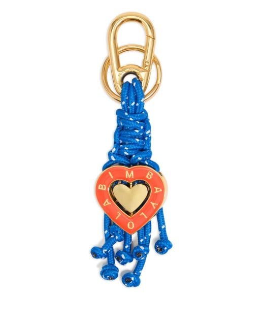 Bimba Y Lola ハートチャーム キーホルダー Blue