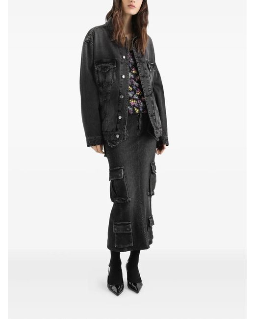 Dolce & Gabbana Black Buttoned Denim Jacket