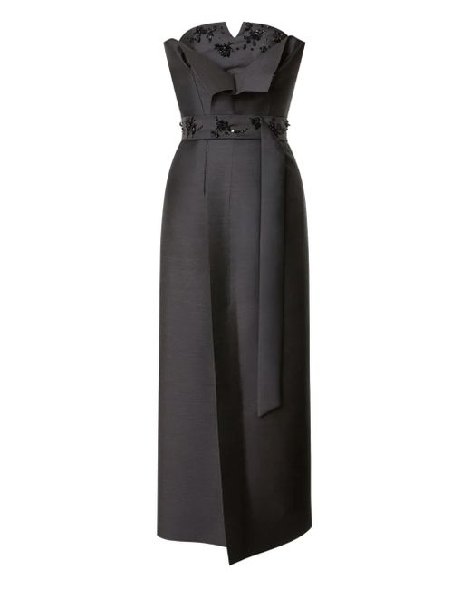 Alberta Ferretti Jurk Van Zijdeblend in het Black