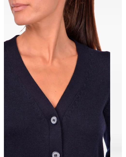 Gran Sasso Blue V-Neck Cardigan