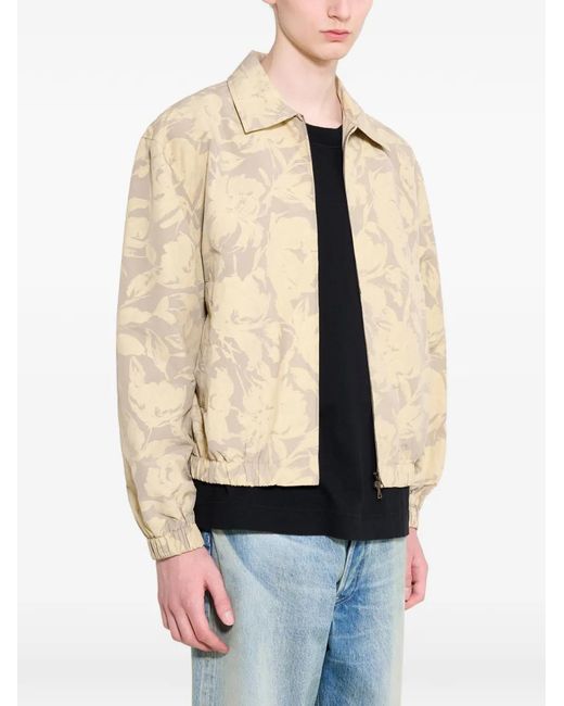 Cmmn Swdn Natural Luke Floral-Print Blouson Jacket for men