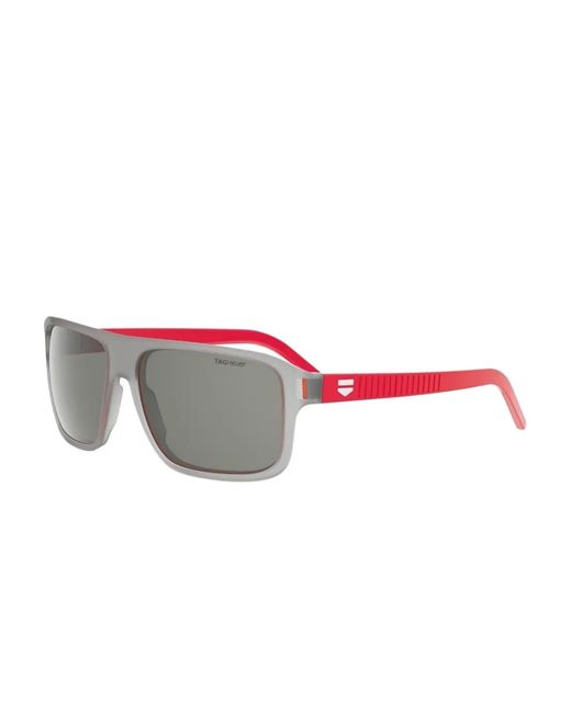 Tag Heuer Gray Rectangle-Frame Sunglasses
