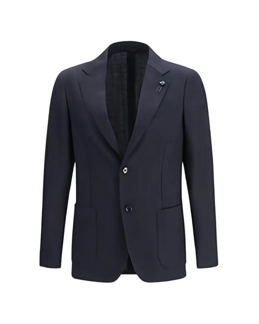 Lardini Blazer Met Drie Knopen in het Blue voor heren