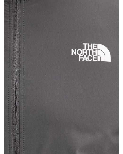 The North Face Gray Logo-Print Hooded Jacket for men