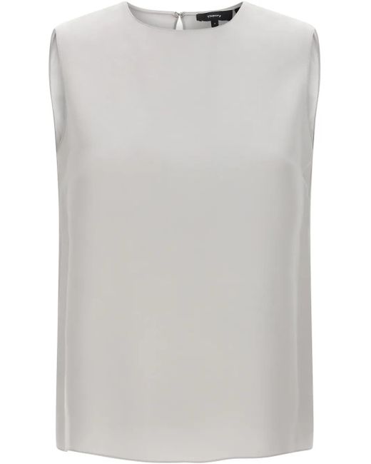 Theory Zijden Top in het Gray