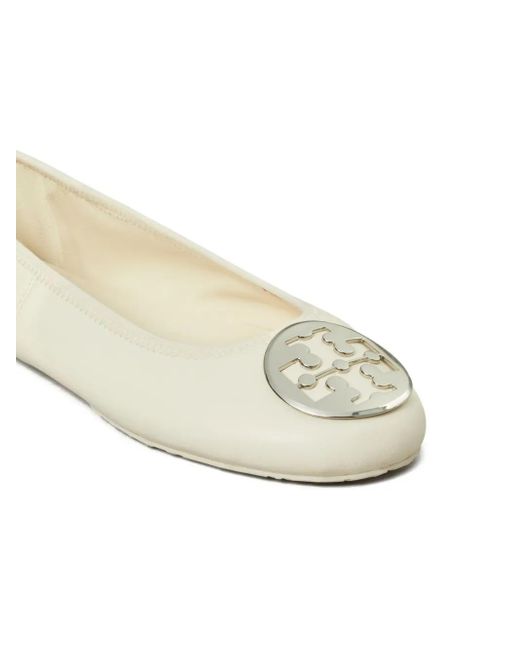 Tory Burch Natural Reva Ballet Flats