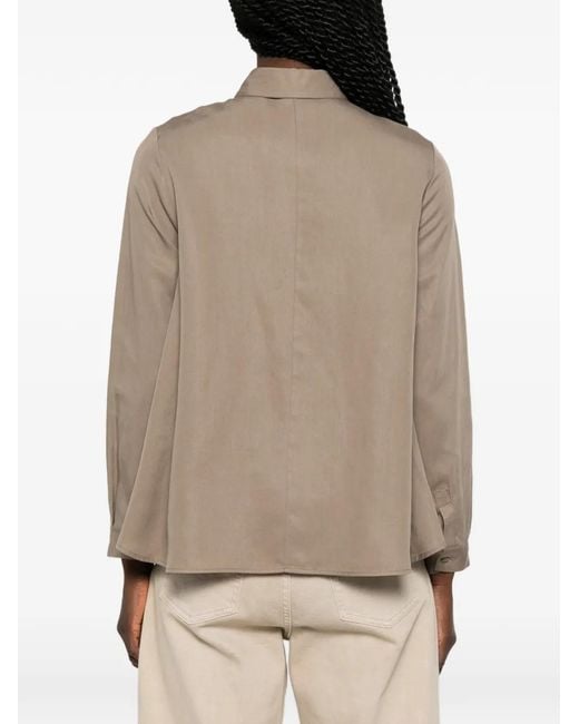 Imperial Natural Layered-Hem Shirt