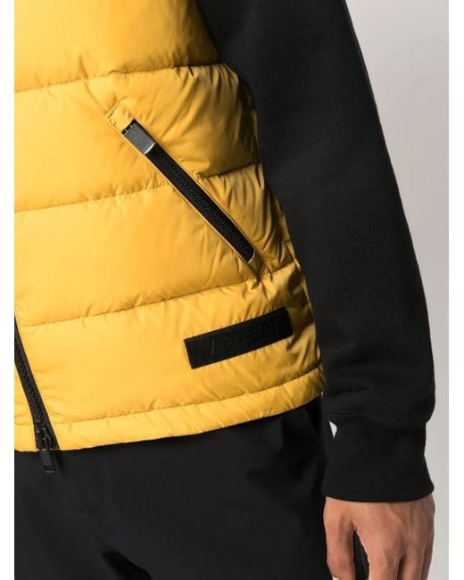 Aspesi Yellow Padded Down Gilet for men