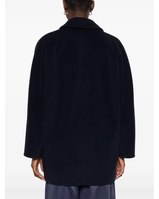 Max Mara Black Double-Breasted Coat