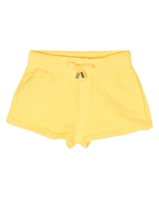 DSquared² Yellow D2 Cotton Shorts