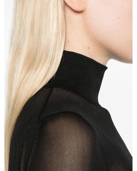 Khaite Black Tallin Bodysuit