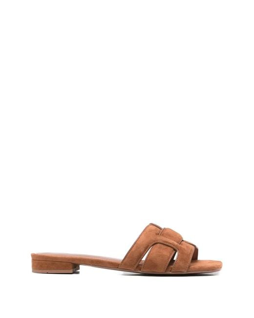 Bibi Lou Brown Cut-Out Suede Sandals