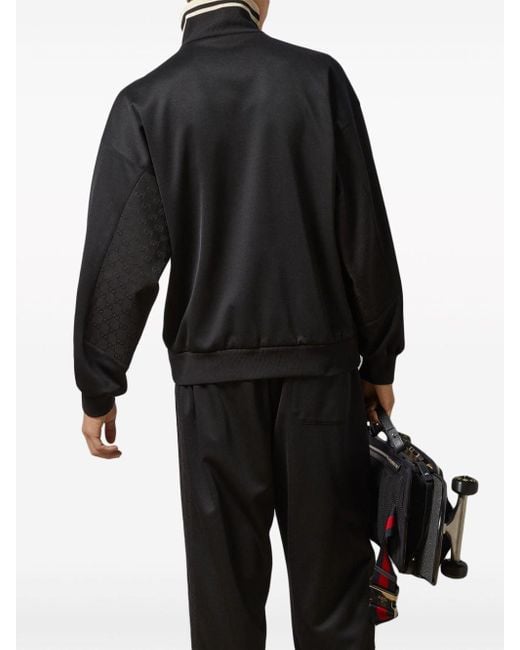 Gucci Black Interlocking G High-neck Sweatshirt for men