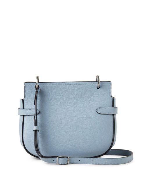 Mulberry Blue Small Amberley Leather Satchel
