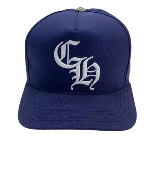 帽子 Chrome embroided logo trucker hat Chrome Hearts Ch Logo Trucker Hat in Blue for Men | Lyst UK