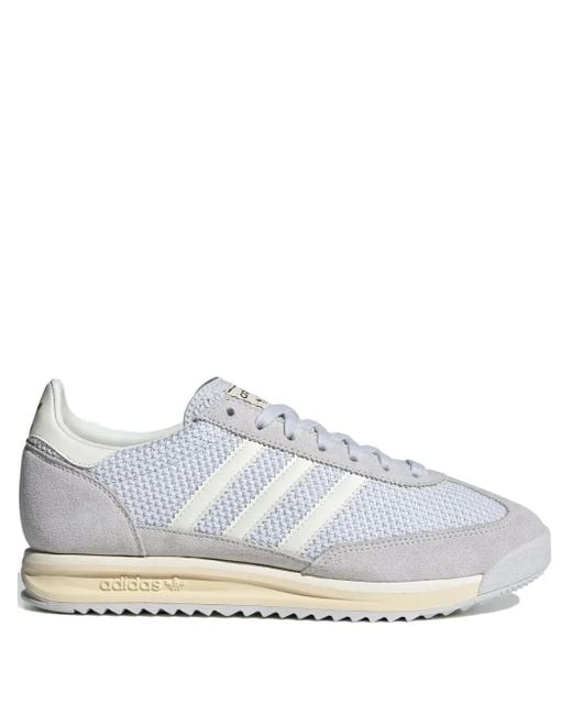 Adidas White Sl 72 Rs Lace-Up Sneakers for men