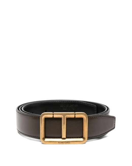 Tom Ford T-Buckle Belt in Black for Men Lyst UK