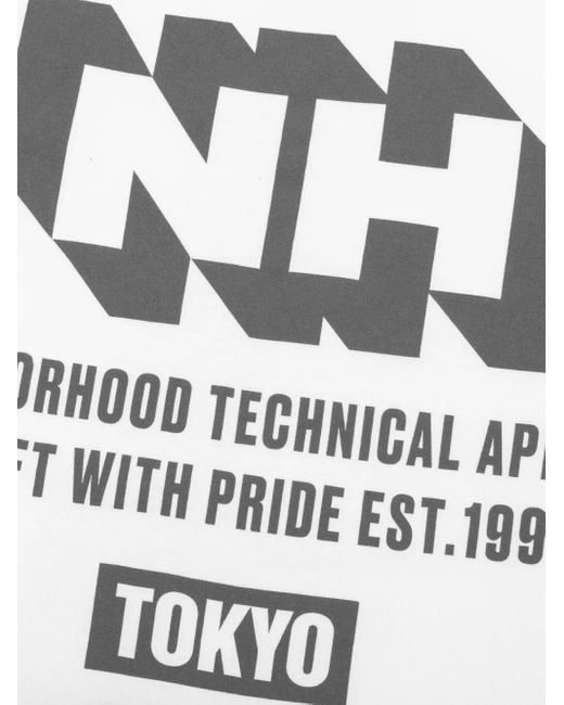 Neighborhood NH T-Shirt mit Logo-Print in White für Herren