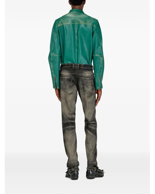 DIESEL Gray Gaiter-Construction D-Ghetvyl Jeans for men