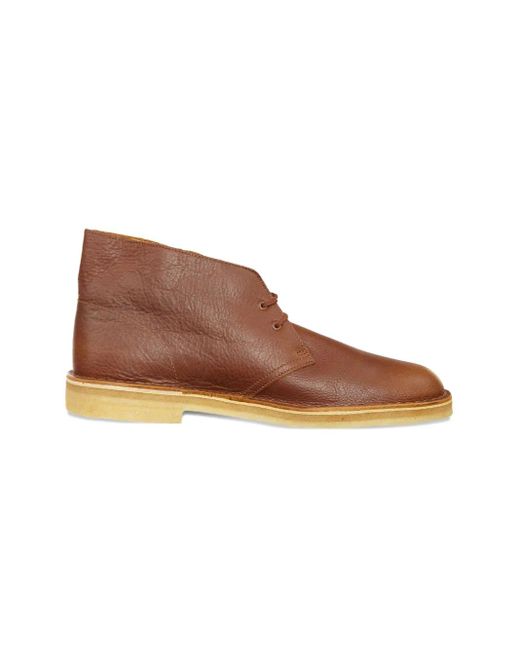 Clarks Brown Leather Desert Boots