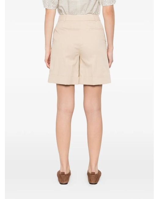 Eleventy Natural Short De Tailleur À Fermeture Dissimulée