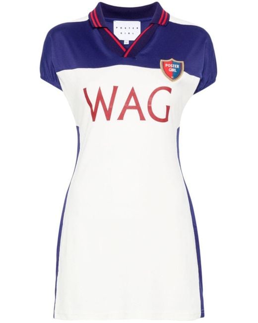 POSTER GIRL Blue Wag Mini Dress