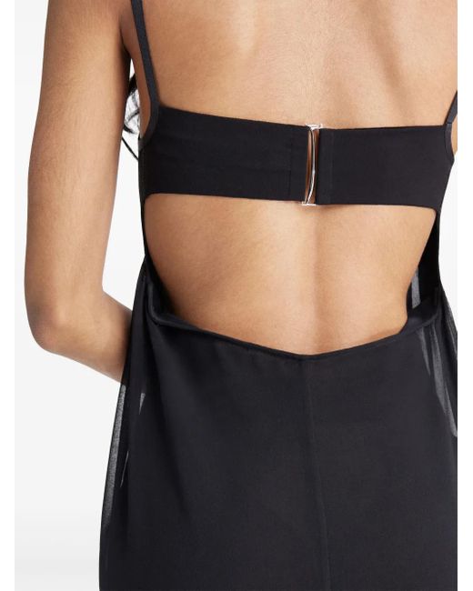 Robe La Robe Peplo À Coupe Longue Jacquemus en coloris Black