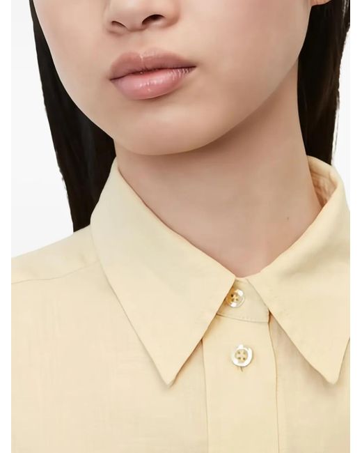 Marc O' Polo Natural Belted Button-Up Shirt