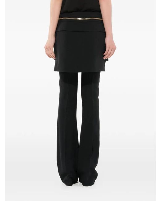 Givenchy Black Zip-Detail Buttonet Trousers
