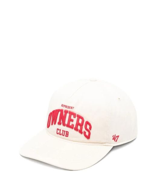 Represent Pink Embroidered Baseball Cap for men