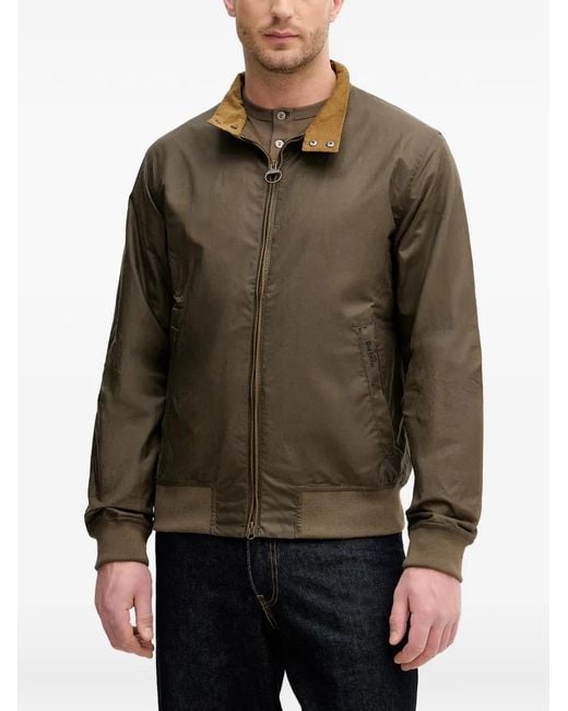 Barbour Green Royston High-Neck Jacket for men