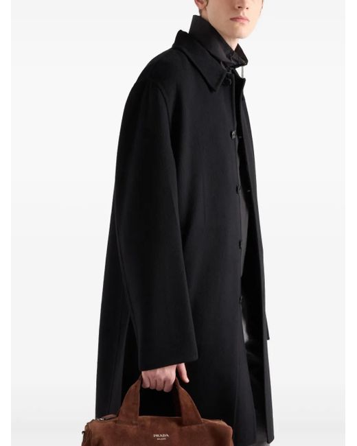 Prada Kasjmier Jas in het Black voor heren