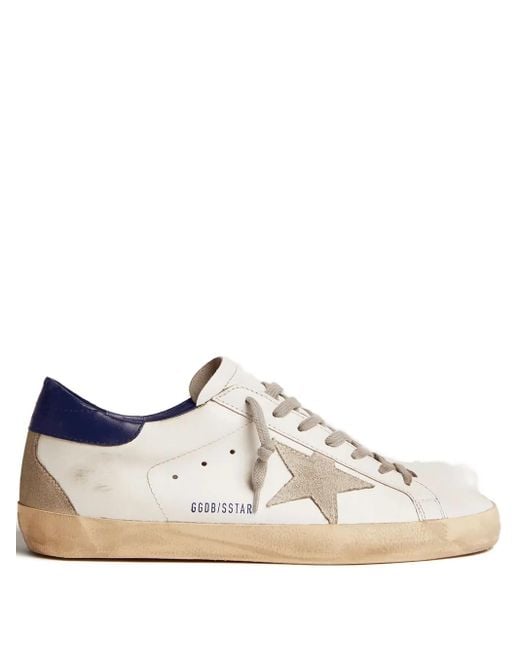 Golden Goose Deluxe Brand White Super-Star Leather Sneakers for men
