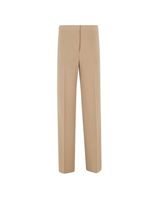 Semicouture Natural Zip-Fly Trousers
