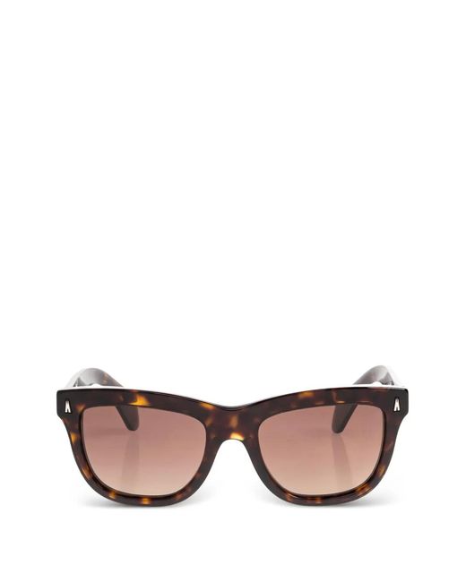 Moncler Pink Tortoiseshell-Effect Square-Frame Sunglasses