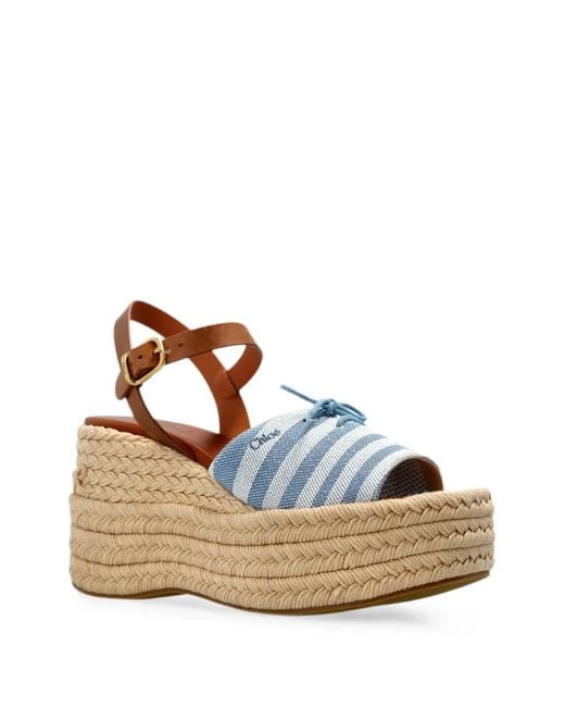 Chloé Brown Isla Platform Sandals