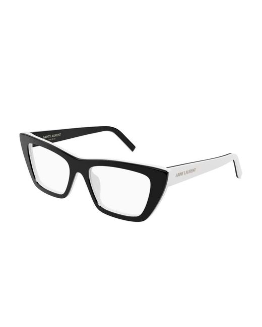 Saint Laurent Black Square-Frame Glasses