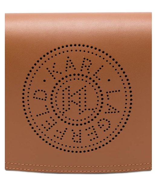 Karl Lagerfeld White Sac Porté Épaule À Logo K/Circle Perforé