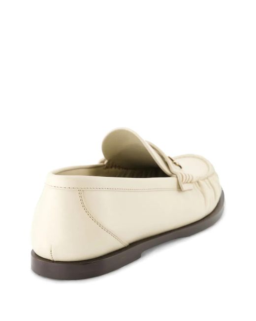 Saint Laurent Natural Cassandre Mocassins Loafer