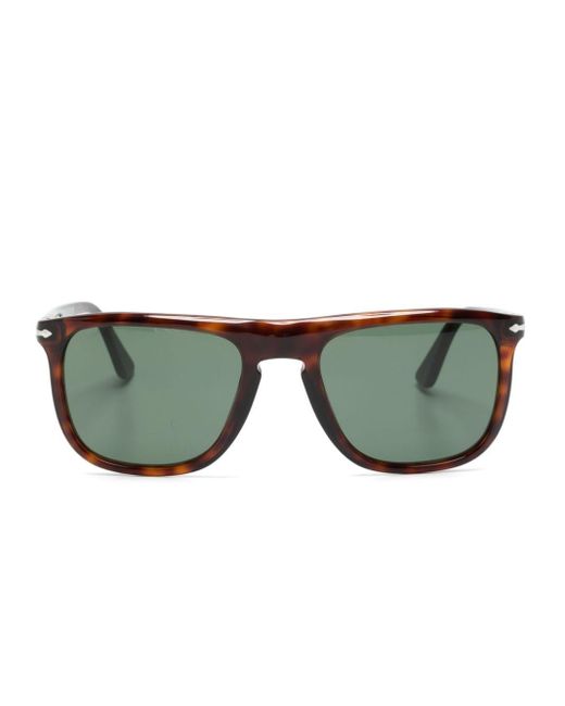 Persol Green Pilotenbrille in Schildpattoptik