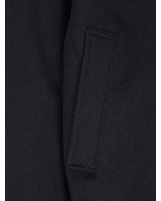 Herno Blue High-Neck Button-Up Jacket for men