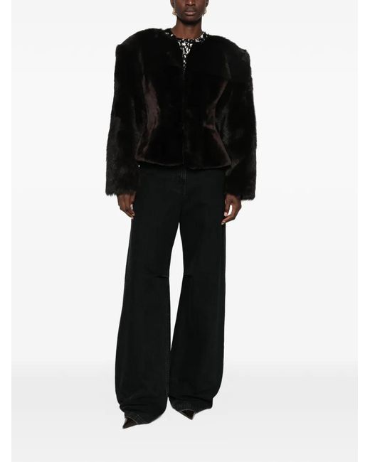 Magda Butrym Black Shearling Jacket