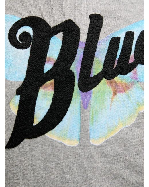 Bluemarble Sweatshirt mit Schmetterling-Print in Gray für Herren