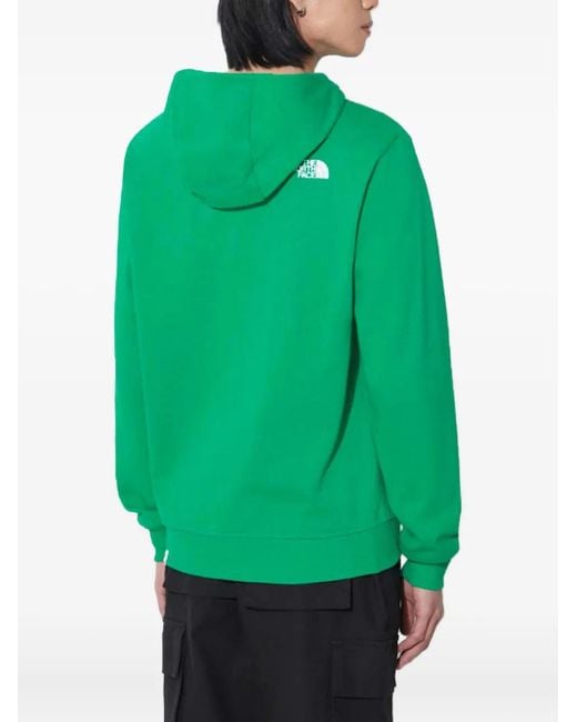 The North Face Green Logo-Detail Hoodie for men